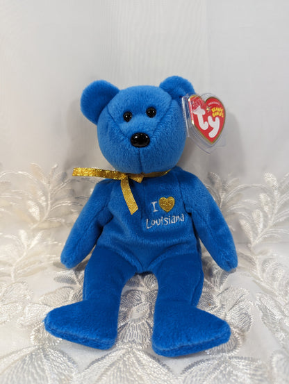 Ty Beanie Baby - I love Louisiana the bear (8.5in) - Vintage Beanies Canada