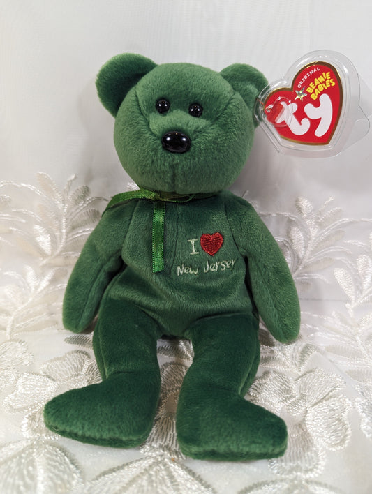 Ty Beanie Baby - I love New Jersey the bear (8.5in) - Vintage Beanies Canada