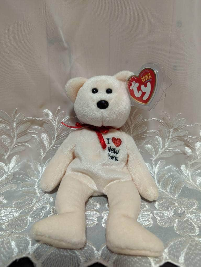 Ty Beanie Baby - I love New York The Bear (8.5in) - Vintage Beanies Canada