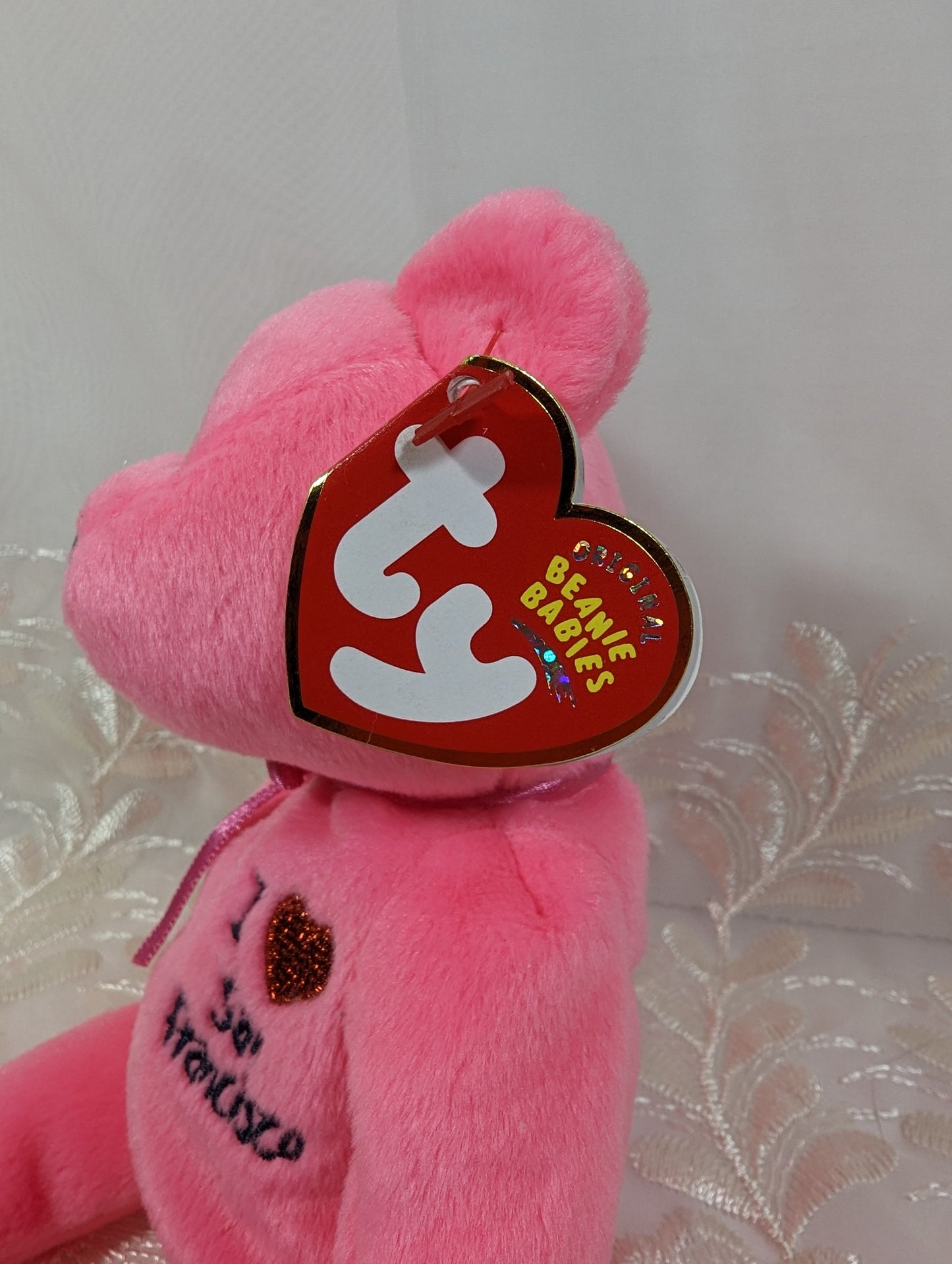 Ty Beanie Baby - I Love San Francisco The Pink Bear (8.5in) - Vintage Beanies Canada