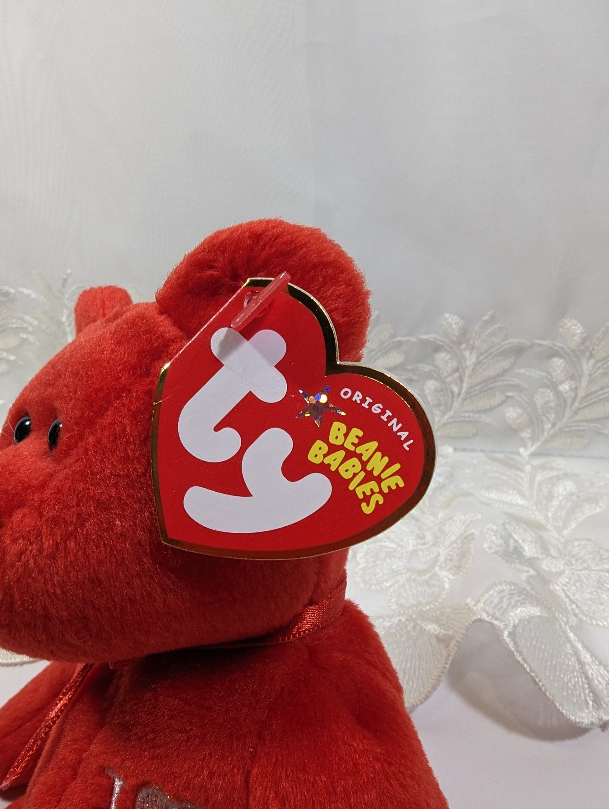 Ty Beanie Baby - I Love Wisconsin The Red Bear (8.5in) - Vintage Beanies Canada