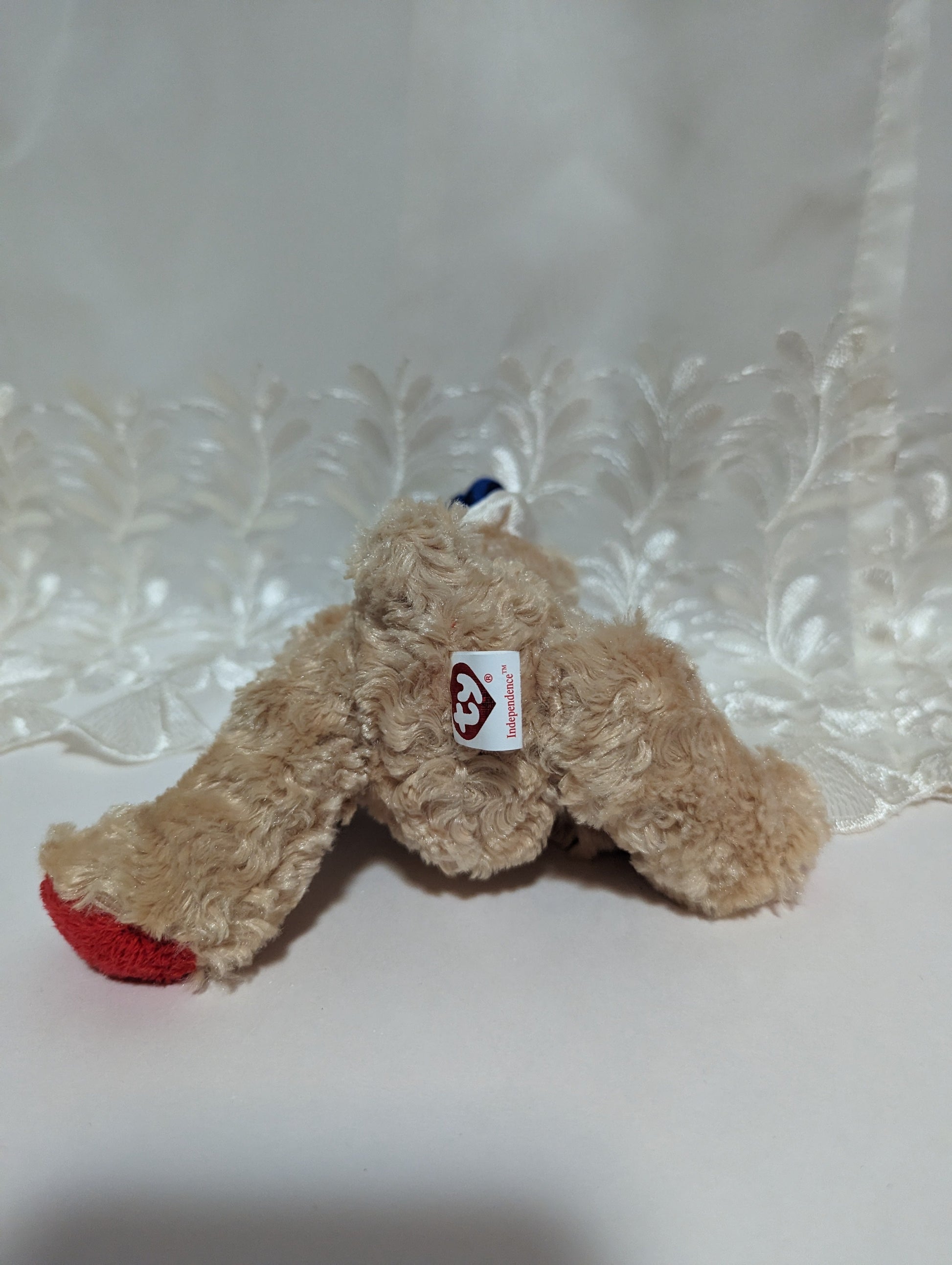 Ty Beanie Baby - Independence The Bear (7In) Near Mint - Vintage Beanies Canada