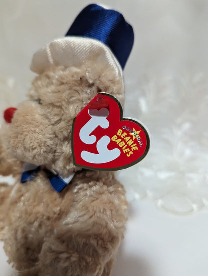 Ty Beanie Baby - Independence The Bear (7In) Near Mint - Vintage Beanies Canada