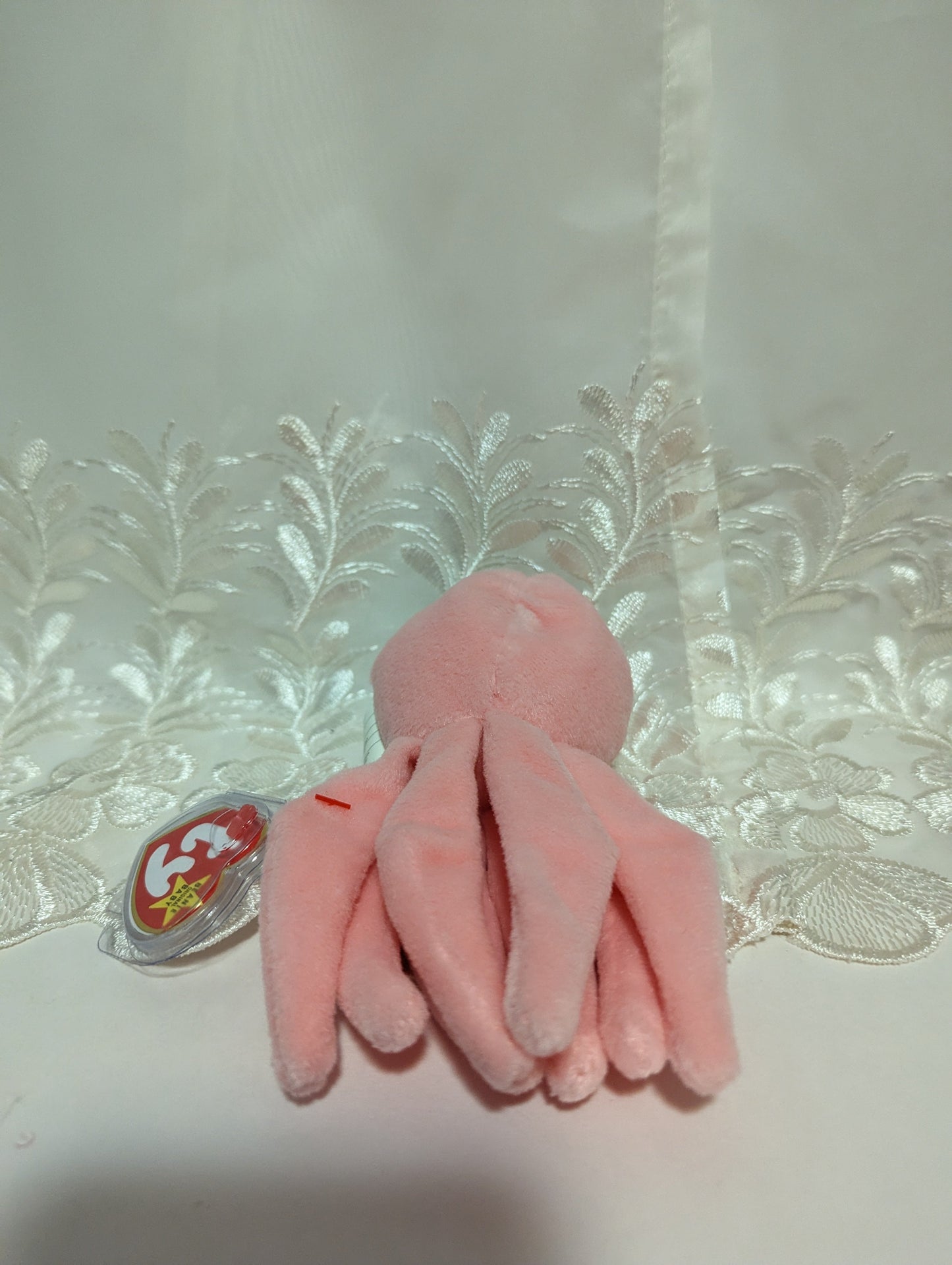 Ty Beanie Baby - Inky The Pink Octopus (6.5in) Creased Tag - Vintage Beanies Canada