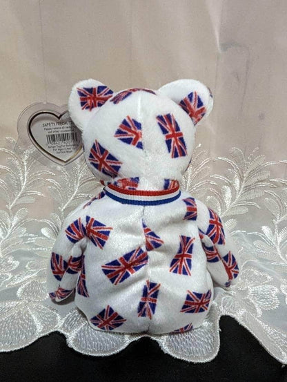 Ty Beanie Baby - Jack The Bear - Choose From Flag Nose Or Black Nose Bear (8.5in) *UK exclusive* - Vintage Beanies Canada