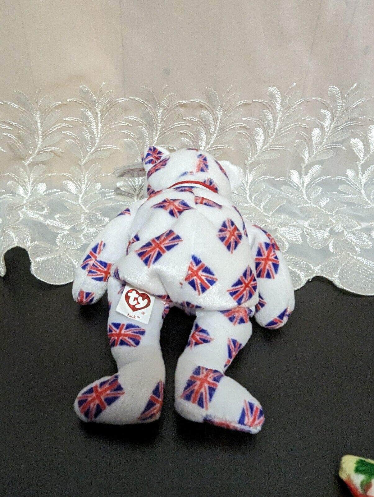 Ty Beanie Baby - Jack The Bear - UK Exclusive (8.5 in) Flag Nose - Vintage Beanies Canada