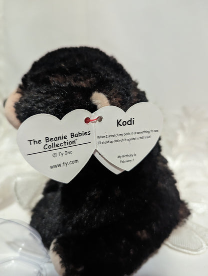 Ty Beanie Baby - Kodi The Black Bear (6in) - Vintage Beanies Canada