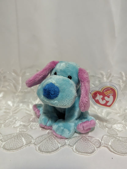 Ty Beanie Baby - Kookie The Blue Dog (6in) - Vintage Beanies Canada