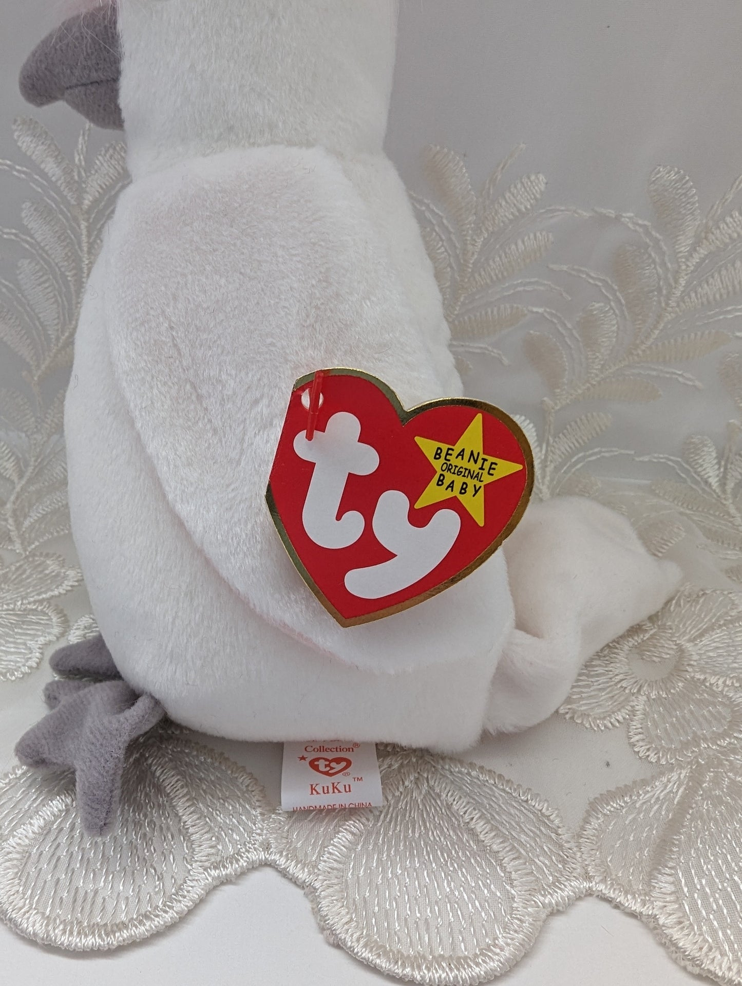 Ty Beanie Baby - Kuku The Cockatoo (6in) - Vintage Beanies Canada