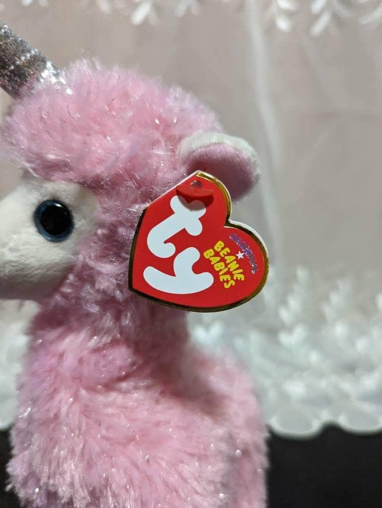 Ty Beanie Baby - Lana The Pink Llama (8.5in) - Vintage Beanies Canada