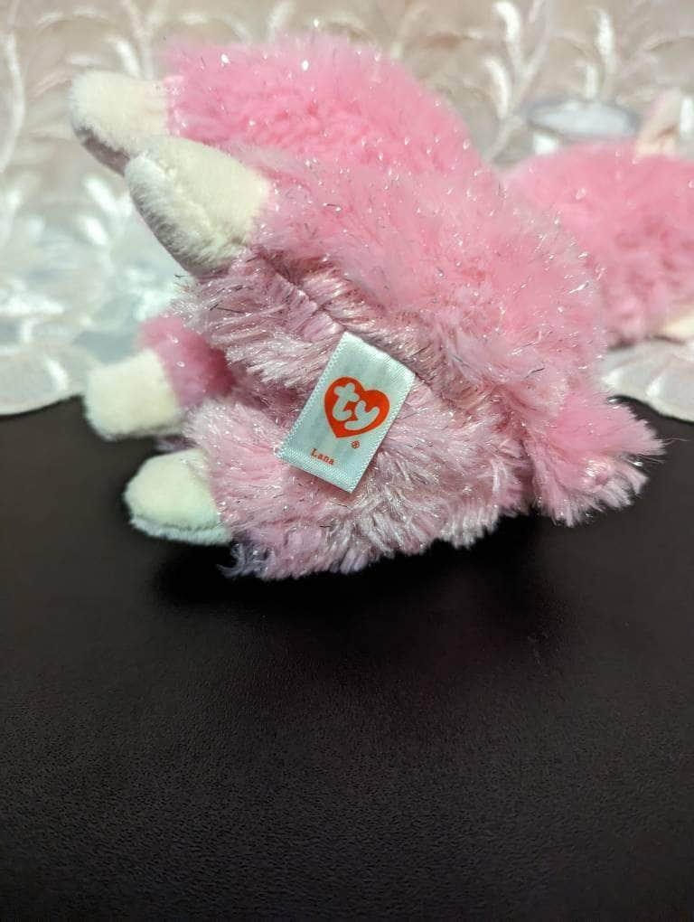 Ty Beanie Baby - Lana The Pink Llama (8.5in) - Vintage Beanies Canada