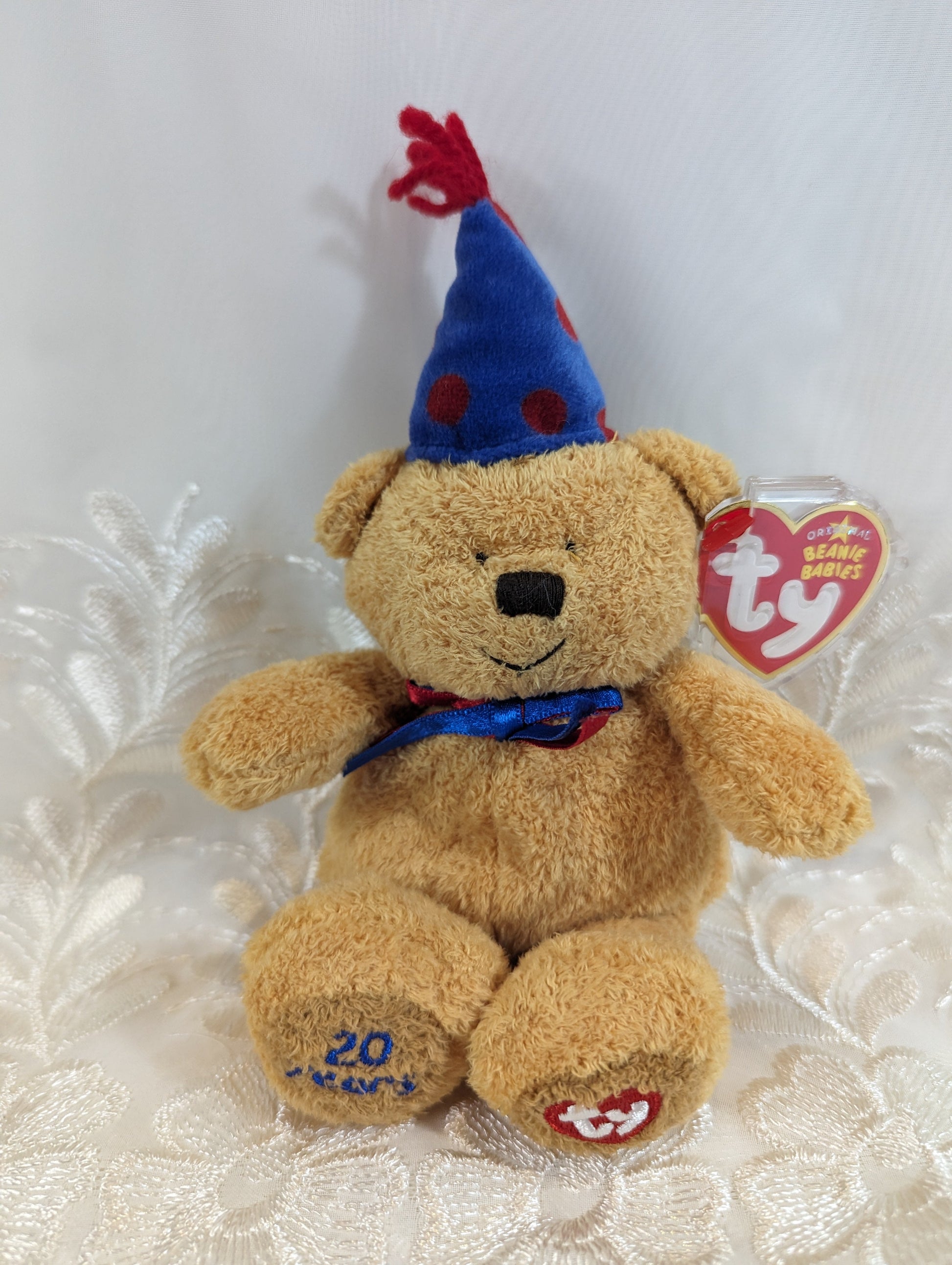 Ty Beanie Baby - Laughter The Bear (8in) - Vintage Beanies Canada