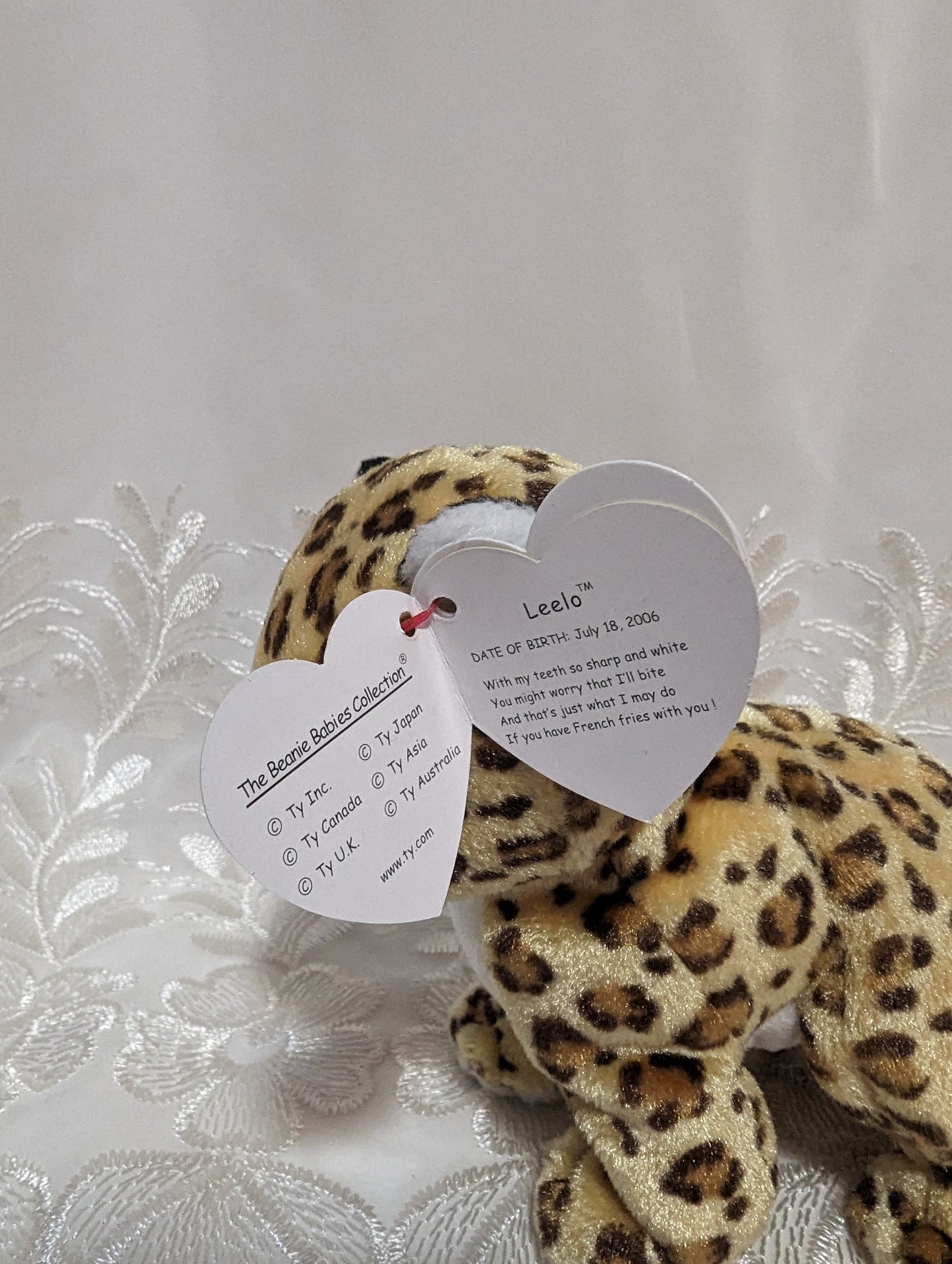 Ty Beanie Baby - Leelo The Leopard (5.5in) - Vintage Beanies Canada