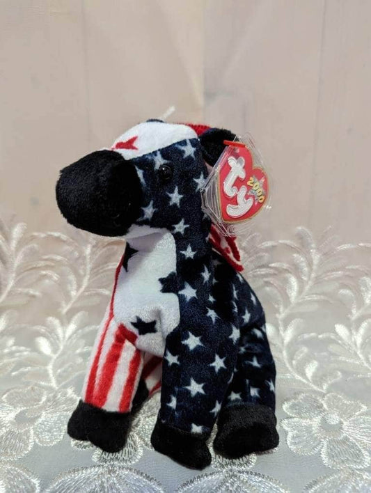 Ty Beanie Baby - Lefty 2000 The Donkey (6in) - Vintage Beanies Canada