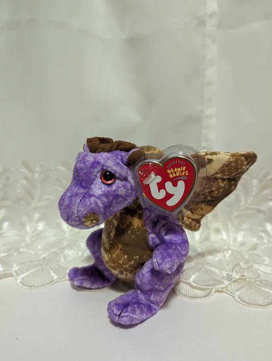 Ty Beanie Baby - Legend The Purple Dragon (6in) - Vintage Beanies Canada