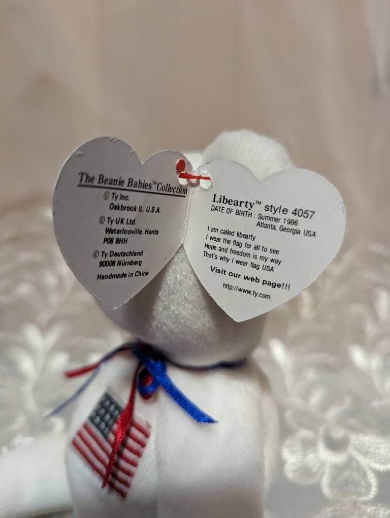 Ty Beanie Baby - Libearty The American Teddy Bear (8.5in) - Vintage Beanies Canada