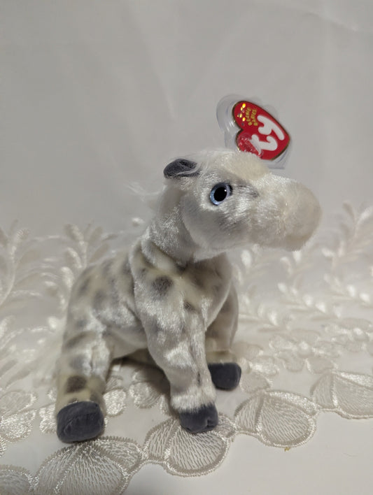 Ty Beanie Baby - Lightning The White Horse (6in) - Vintage Beanies Canada