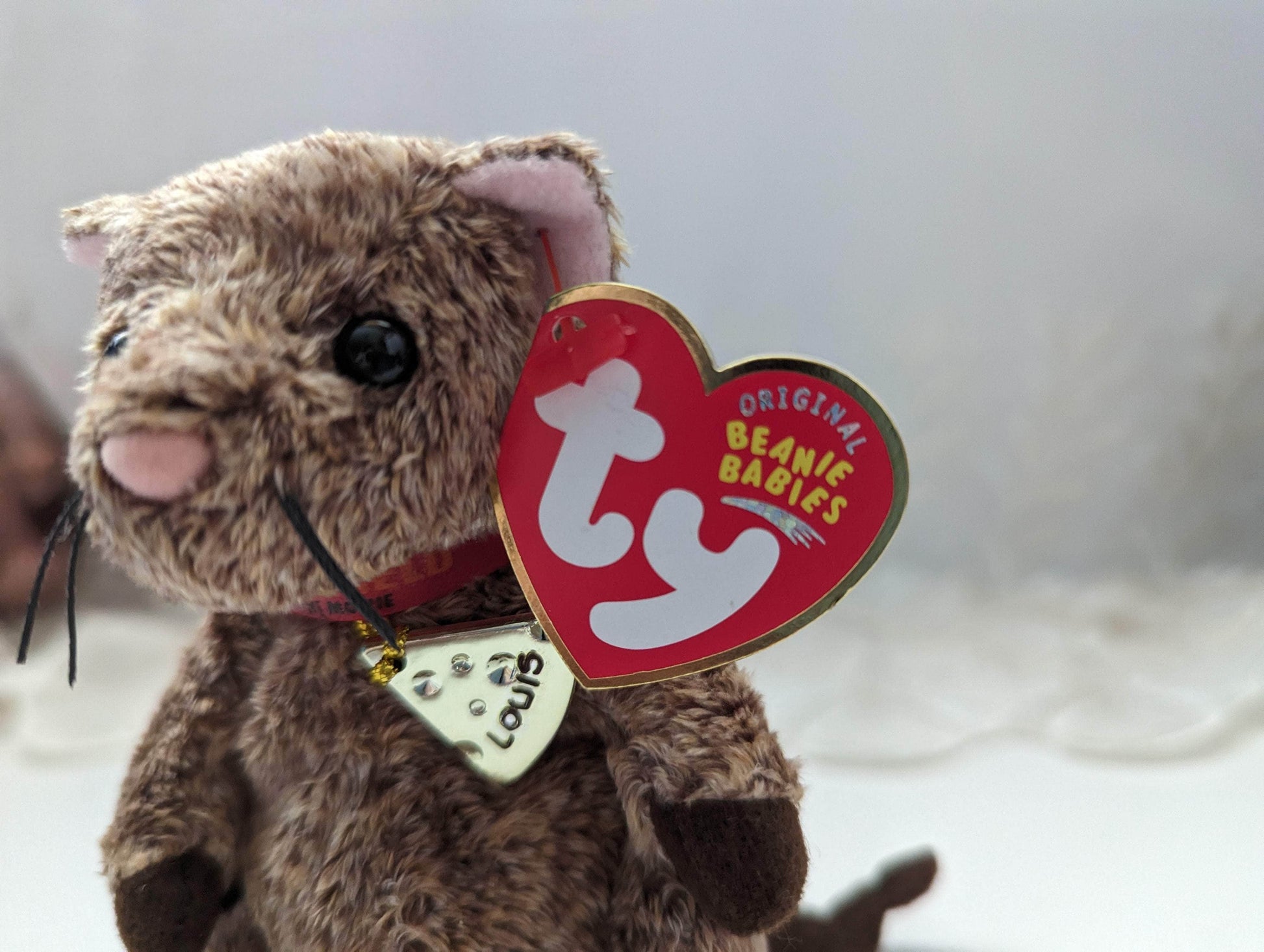 Ty Beanie Baby - Louis The Mouse From The Garfield Movie (5in) - Vintage Beanies Canada