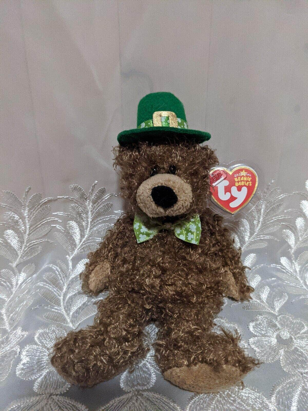 Ty Beanie Baby - Lucky O'Day The St Patrick's Day Bear (9 in) - Vintage Beanies Canada