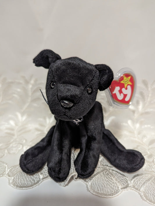 Ty Beanie Baby - Luke The Black Labrador Dog (5in) - Vintage Beanies Canada