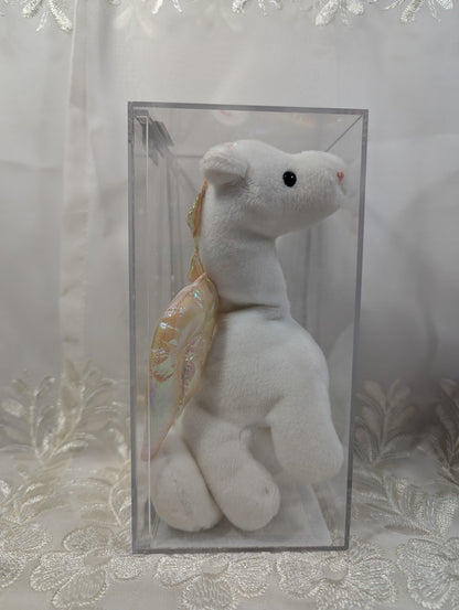 Ty Beanie Baby - Magic The White Dragon (7in) *Rare* Canadian Tush Tag, 3rd Gen, Authenticated - Vintage Beanies Canada