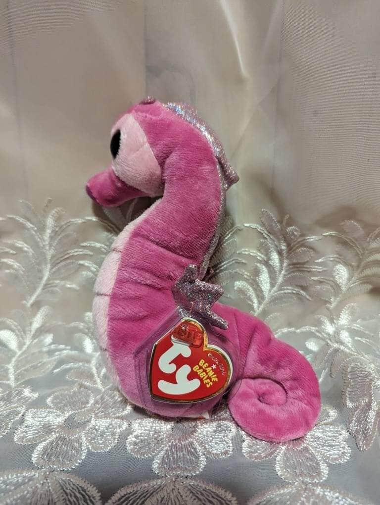 Ty Beanie Baby - Majestic The Pink Seahorse (7in) - Vintage Beanies Canada