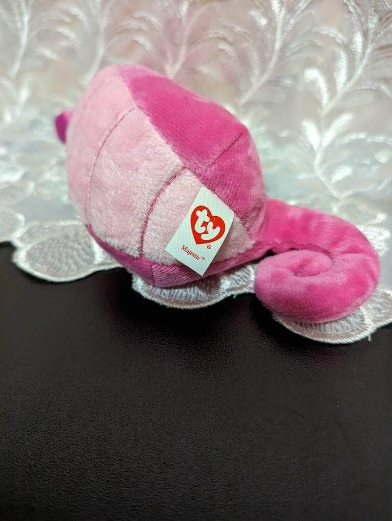 Ty Beanie Baby - Majestic The Pink Seahorse (7in) - Vintage Beanies Canada