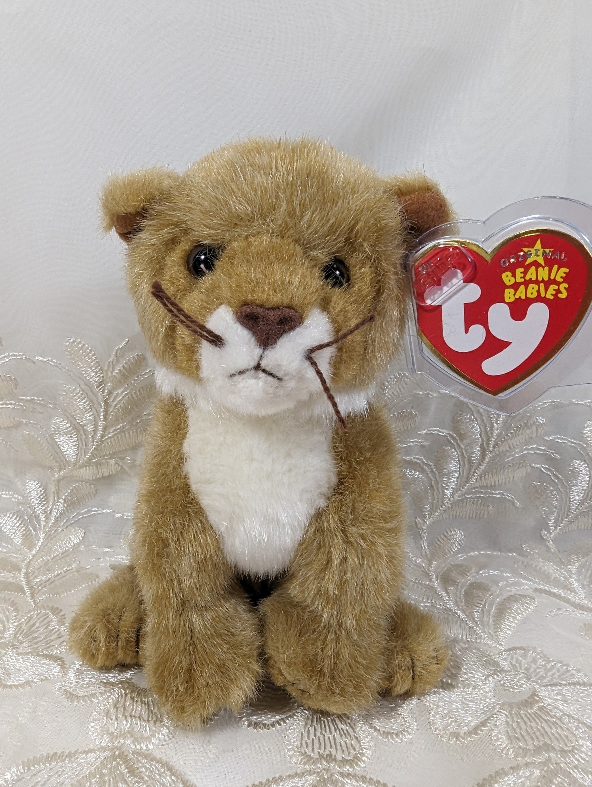 Ty Beanie Baby - Manes The Lion (6in) - Vintage Beanies Canada