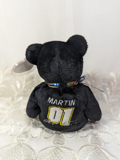 Ty Beanie Baby - Mark Martin #01 the Nascar bear (8.5in) - Vintage Beanies Canada