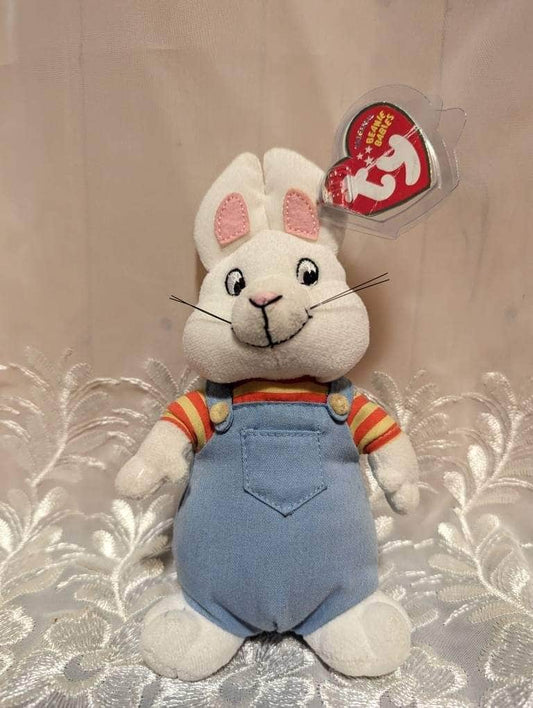 Ty Beanie Baby - Max The Bunny From Max And Ruby The Children's TV Show (7in) Non-mint Tag - Vintage Beanies Canada