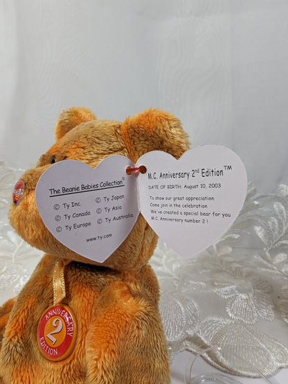 Ty Beanie Baby - M.C. Anniversary Second Edition the Mastercard Bear (8.5in) - Vintage Beanies Canada