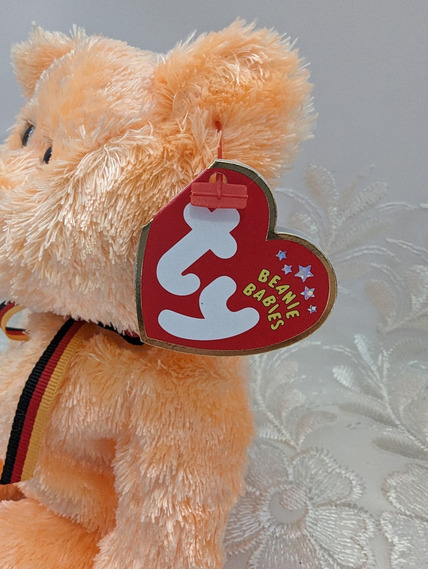 Ty Beanie Baby - M.C. Beanie II The Orange MasterCard Bear (8.5in) - Vintage Beanies Canada