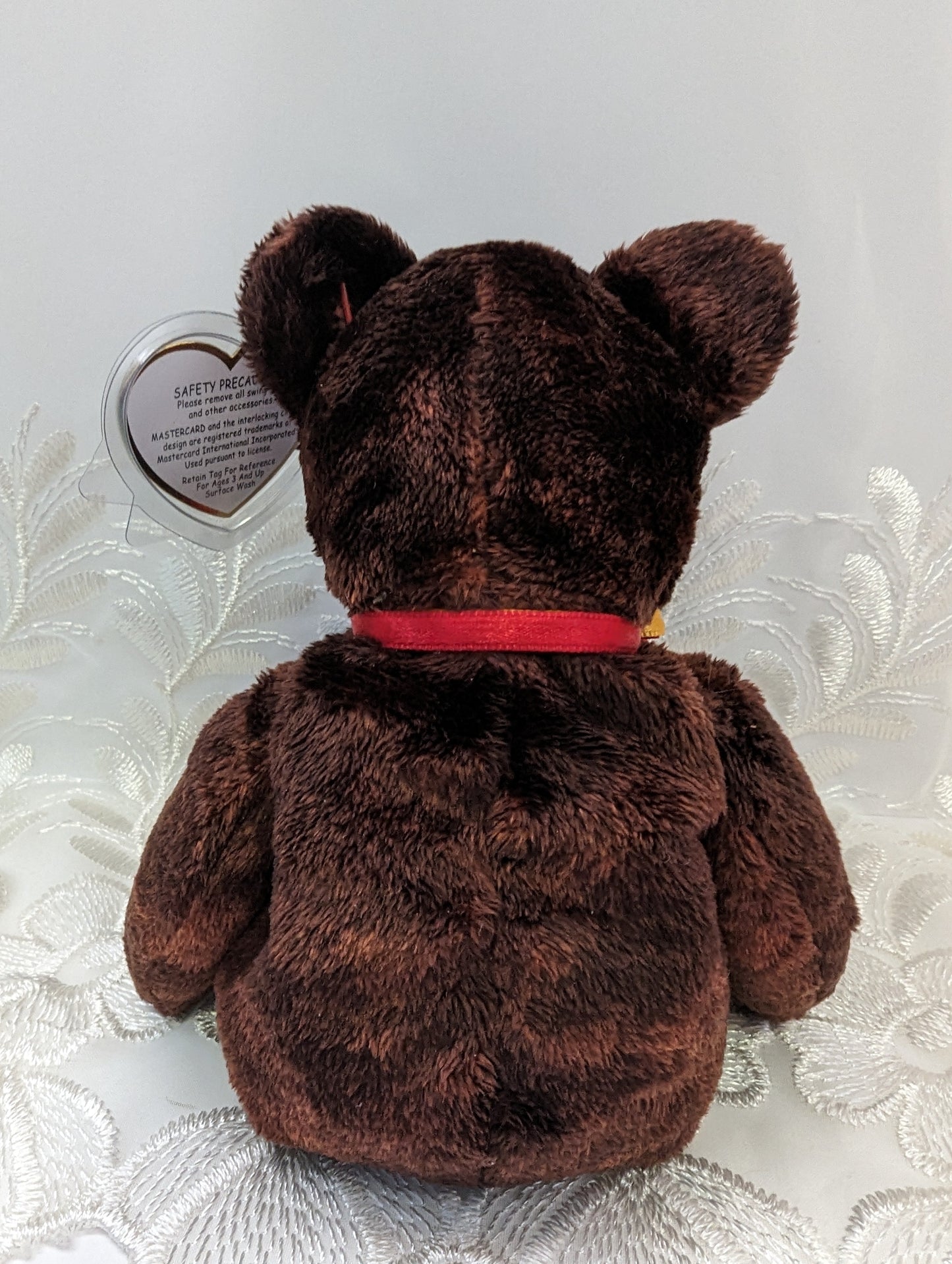 Ty Beanie Baby - M.C. Beanie The Brown MasterCard Bear (8.5in) - Vintage Beanies Canada