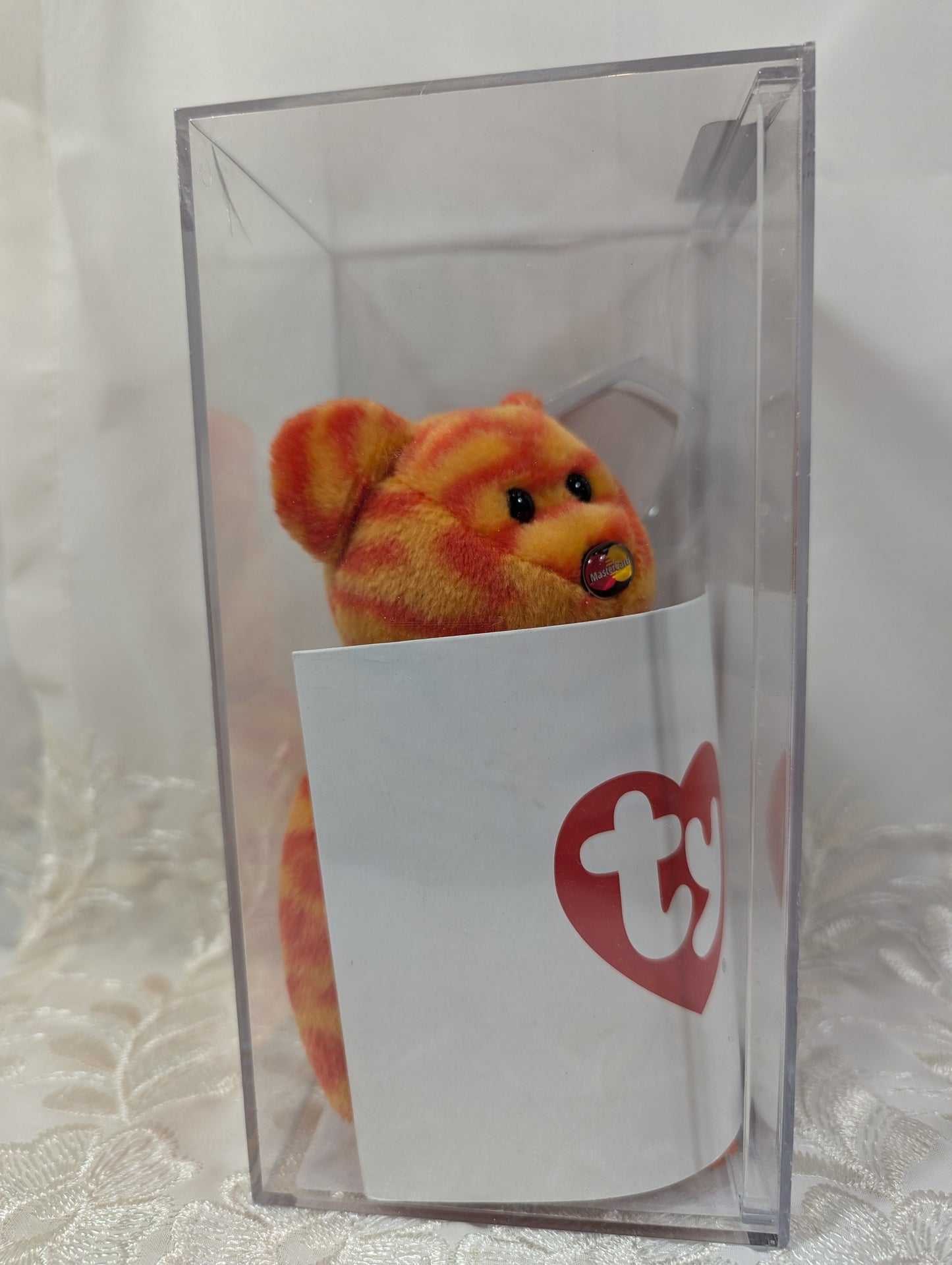 Ty Beanie Baby - MC Mastercard Bear with card, Anniversary Edition #7 (Credit Card Exclusive) (8.5 in) - Vintage Beanies Canada