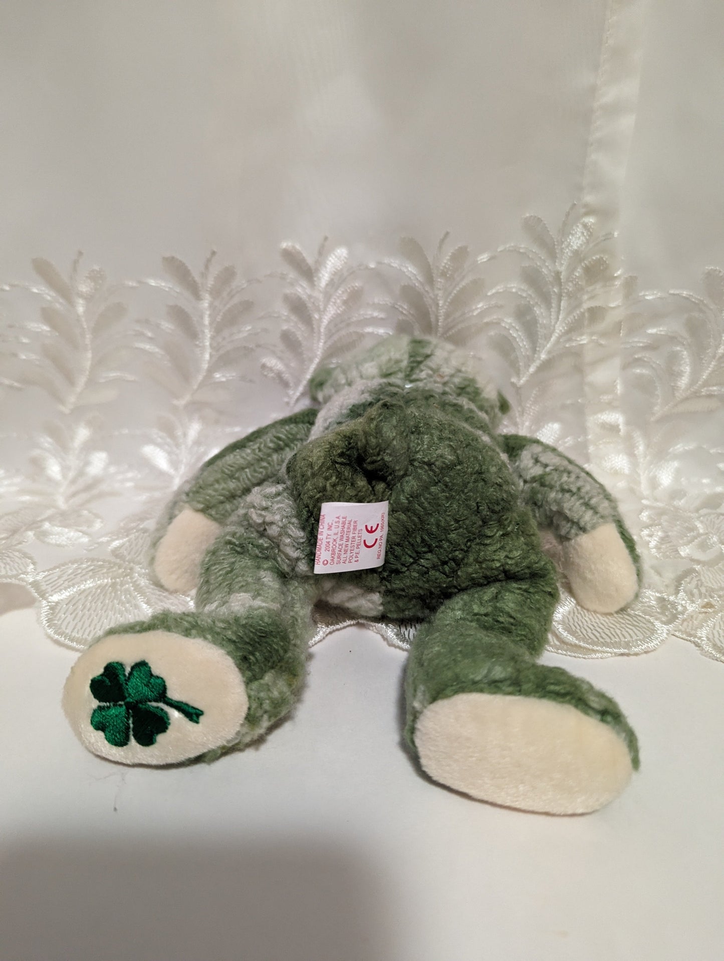 Ty Beanie Baby - McWooly The St Patrick's Day Bear (8.5in) Fading On Tag - Vintage Beanies Canada