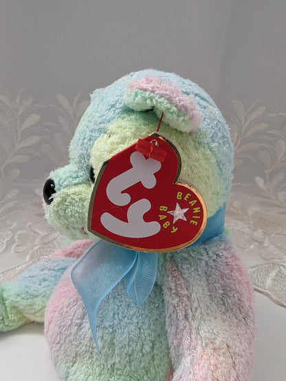 Ty Beanie Baby - Mellow The Colorful Bear (6in) - Vintage Beanies Canada