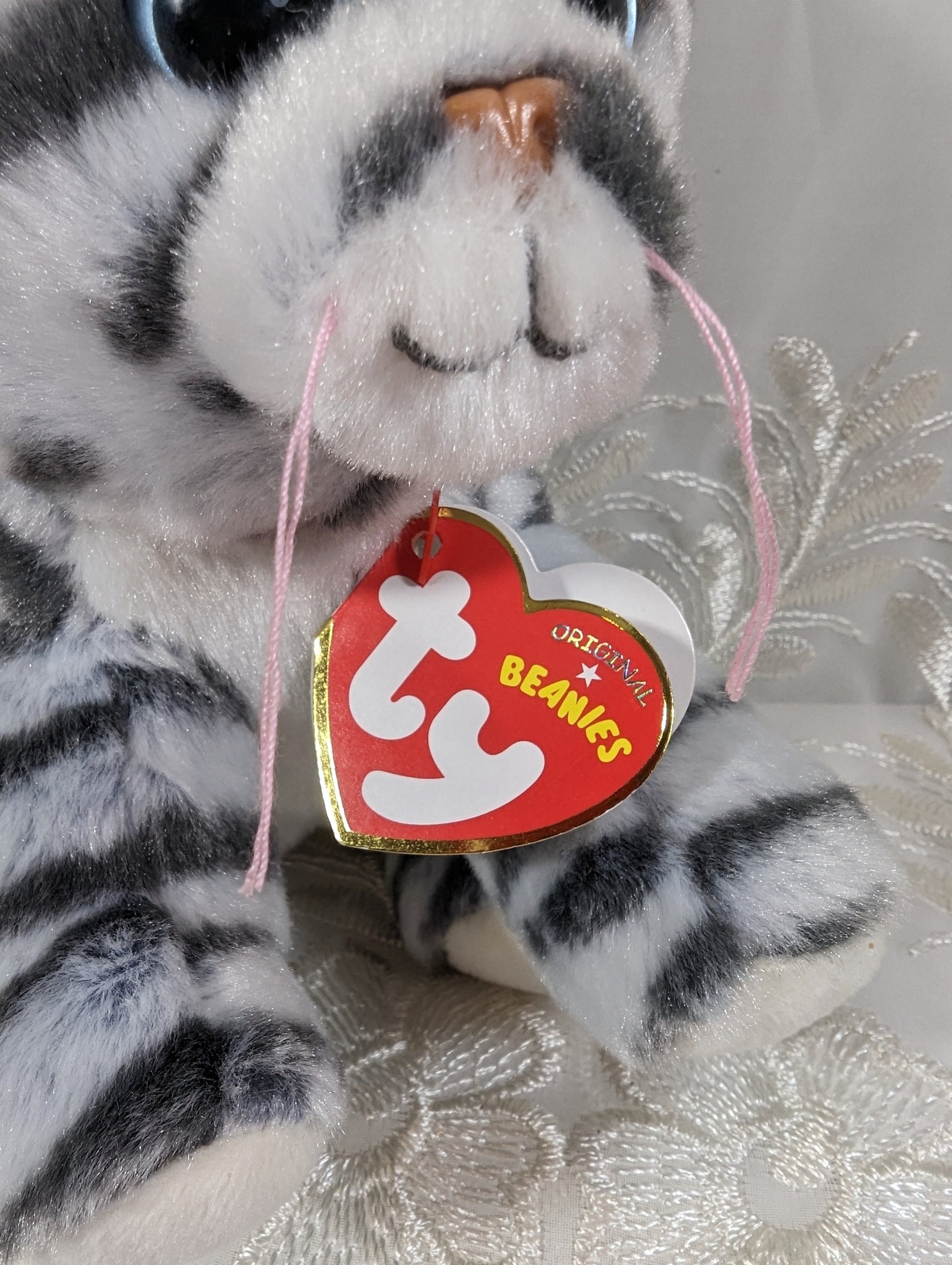 Ty Beanie Baby - Millie The Gray Tabby Cat (6in) - Vintage Beanies Canada