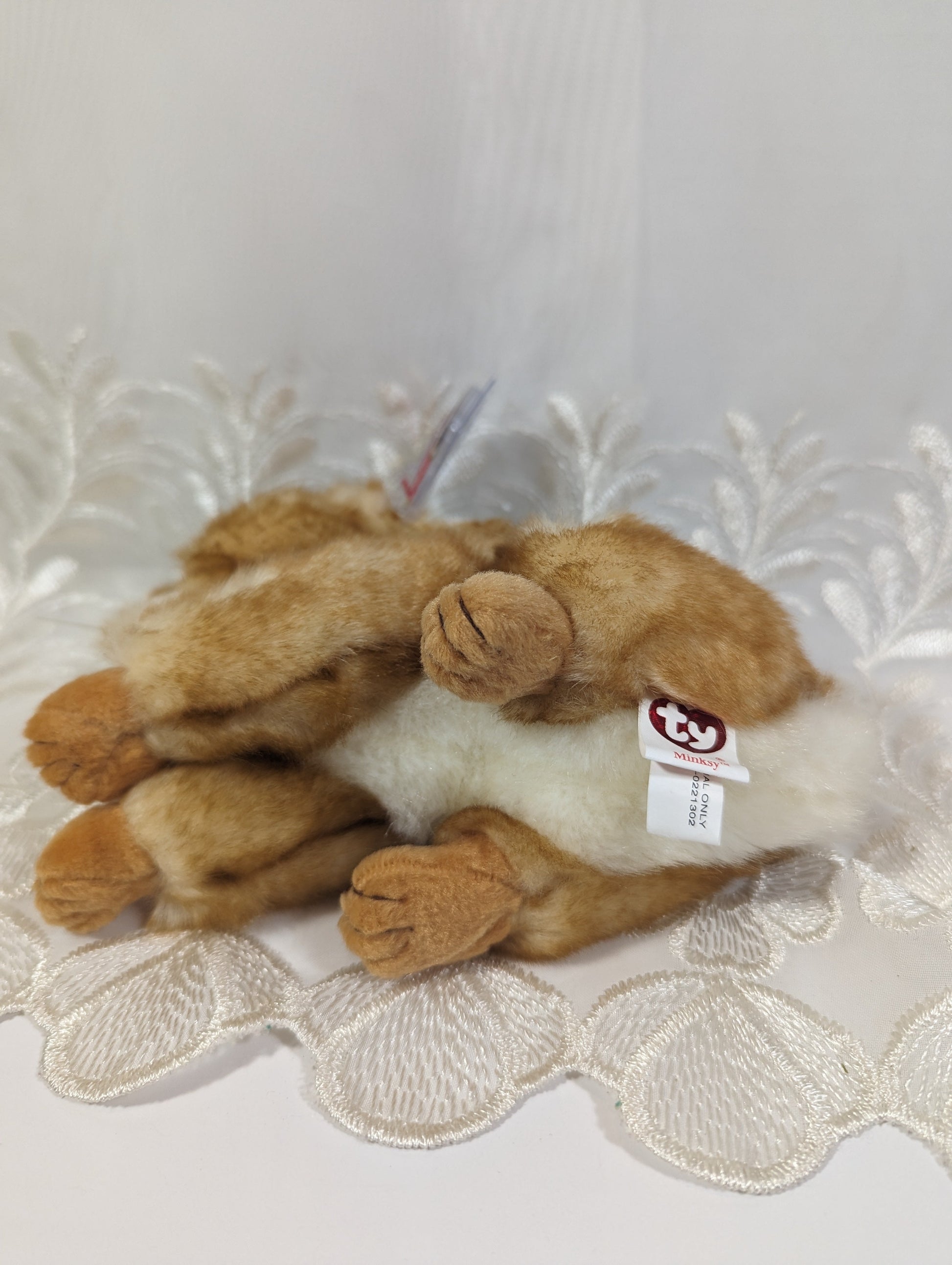 Ty Beanie Baby - Minksy The Bunny Rabbit (7in) - Vintage Beanies Canada