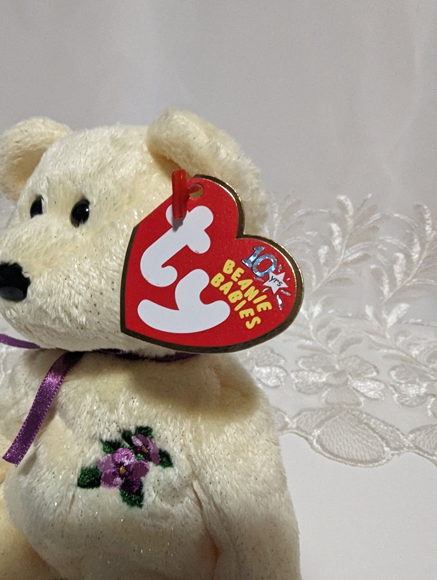 Ty Beanie Baby - Mother The Yellow Mother's Day Bear (8.5in) - Vintage Beanies Canada