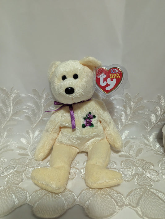 Ty Beanie Baby - Mother The Yellow Mother's Day Bear (8.5in) - Vintage Beanies Canada