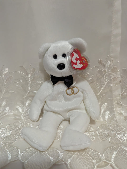 Ty Beanie Baby - Mr. The Wedding Bear (8.5in) - Vintage Beanies Canada