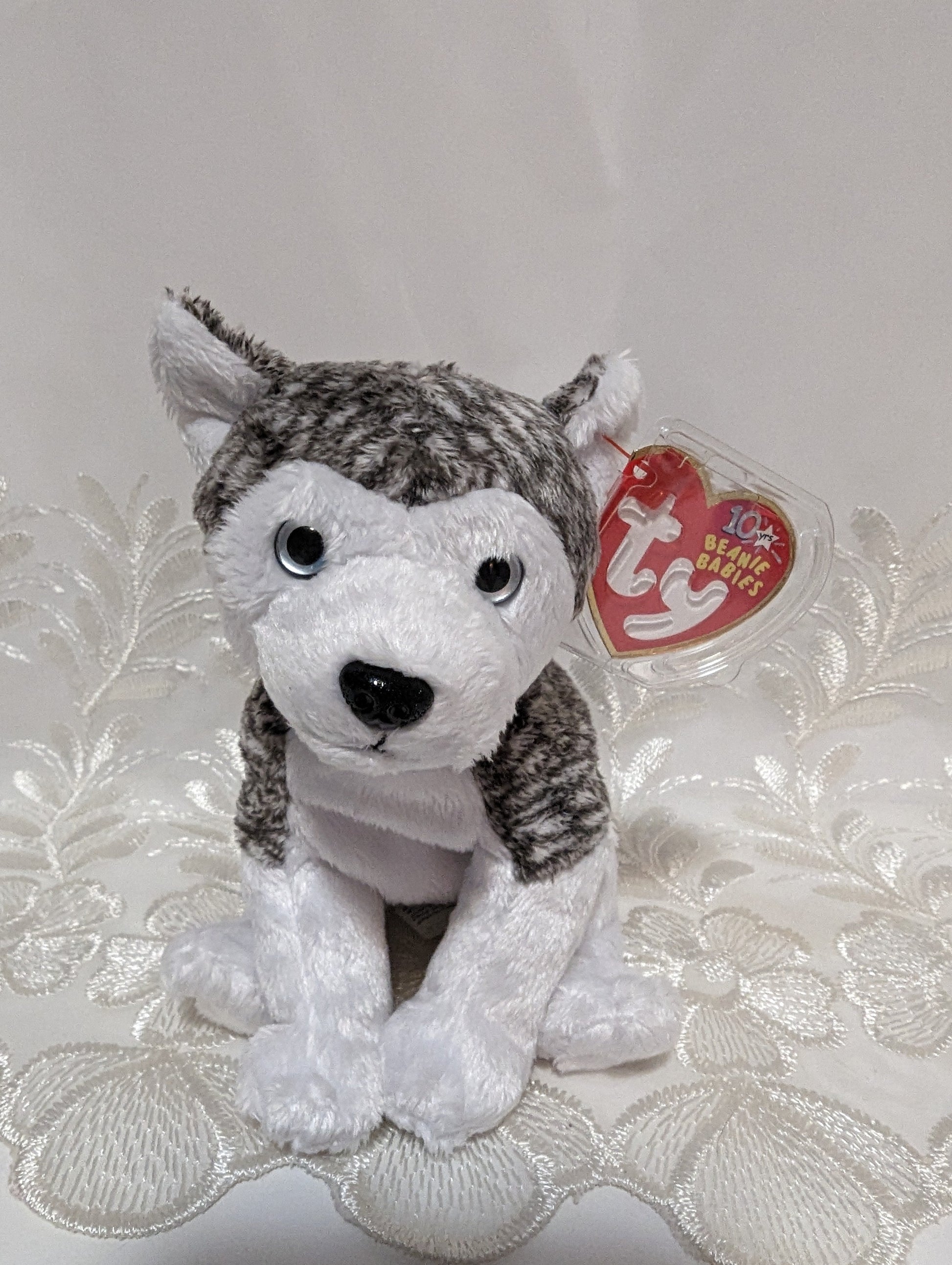 Ty Beanie Baby - Mukluk The Husky (6in) Non-mint Hang Tag - Vintage Beanies Canada