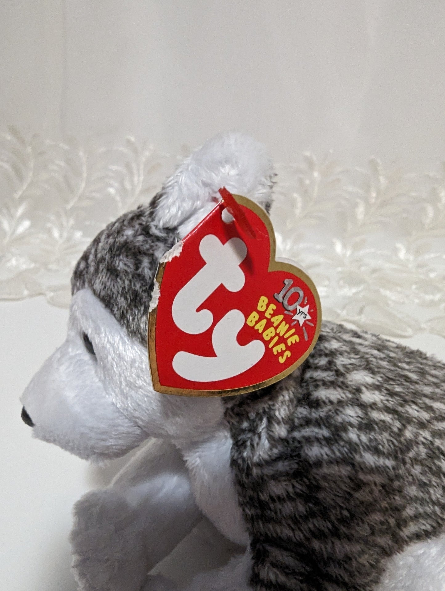 Ty Beanie Baby - Mukluk The Husky (6in) Non-mint Hang Tag - Vintage Beanies Canada