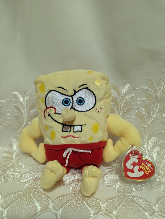 Ty Beanie Baby - Musclebob Buffpants SpongeBob (6in) Near Mint - Vintage Beanies Canada
