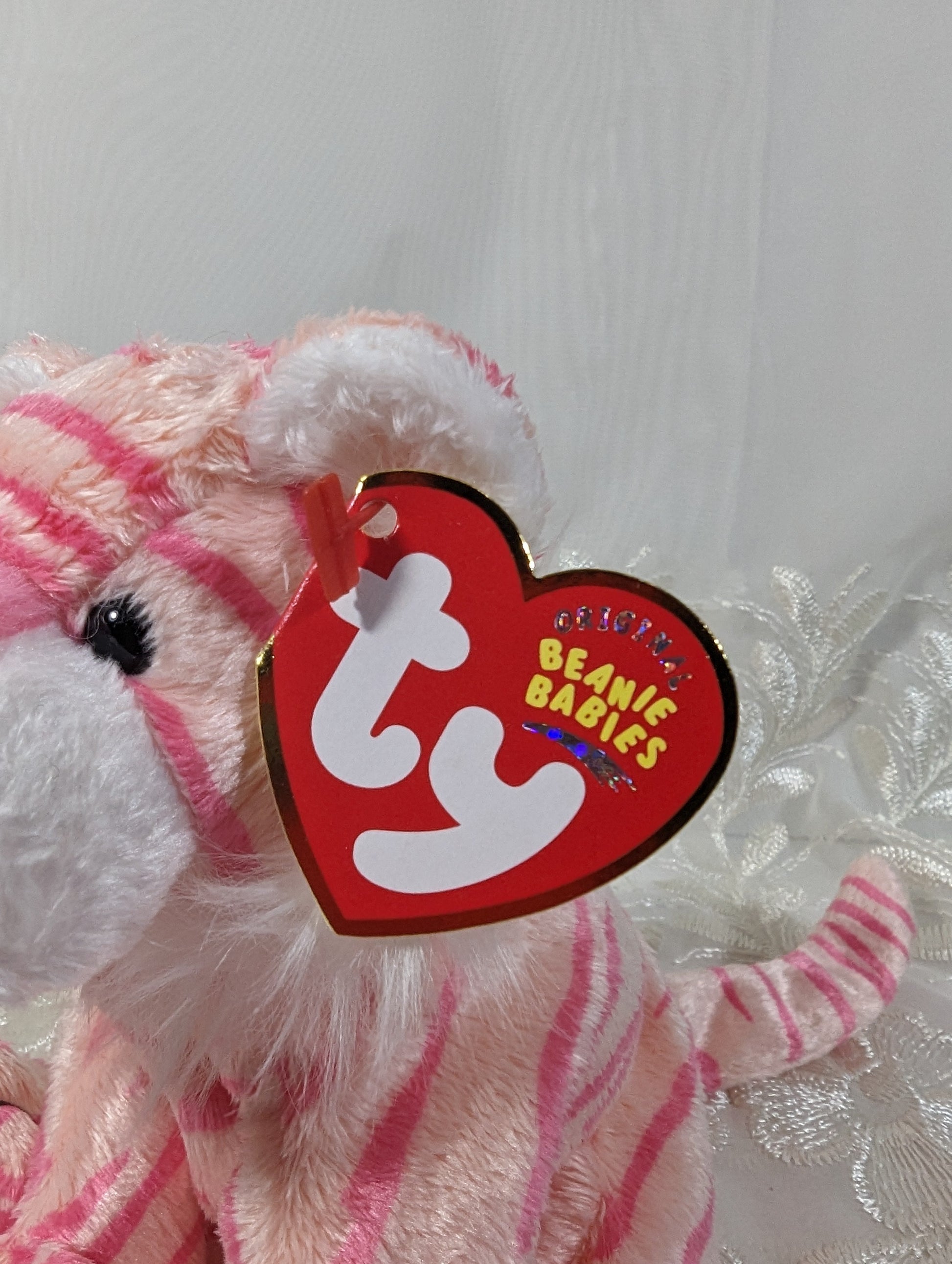 Ty Beanie Baby - Mystique The Pink Tiger (6in) - Vintage Beanies Canada