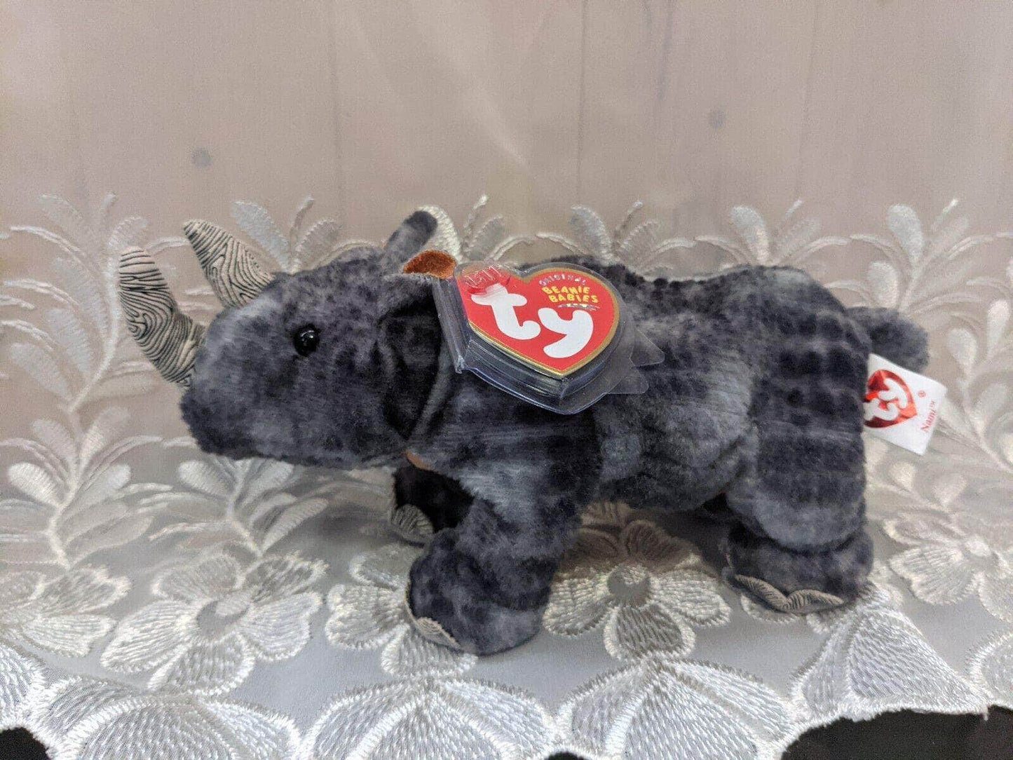 Ty Beanie Baby - Nami The Rhino (7.5in) - Vintage Beanies Canada