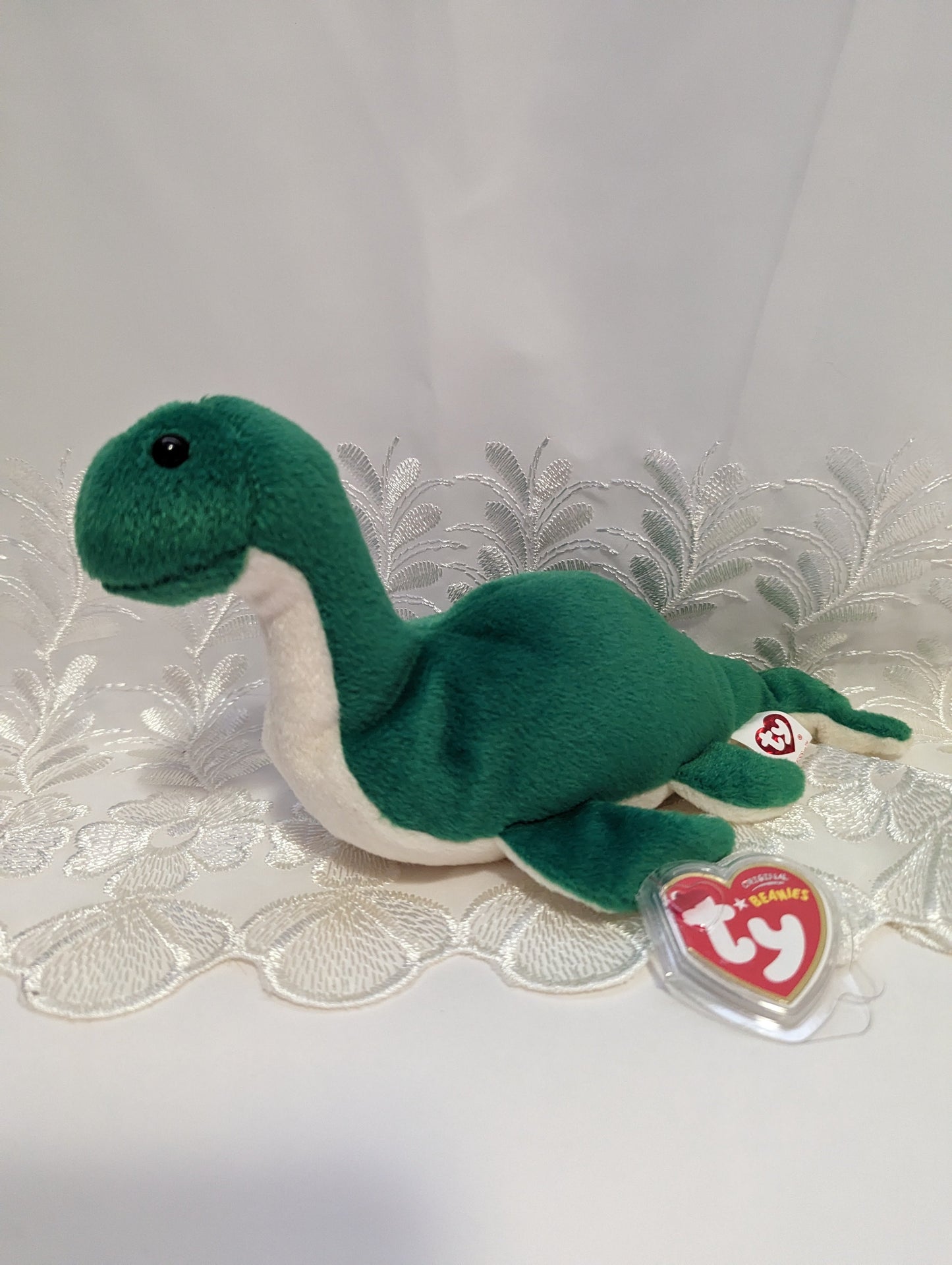 TY Beanie Baby - NESS-E the Loch Ness Monster *Rare* (UK Exclusive) 10in - Vintage Beanies Canada