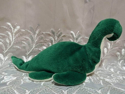 Ty Beanie Baby - Ness-e The Loch Ness Monster With Emblem - UK Exclusive *Rare* (10in) - Vintage Beanies Canada