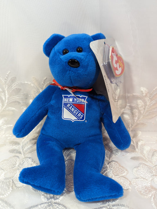 Ty Beanie Baby - New York Rangers The NHL Bear (8.5 In) - Vintage Beanies Canada