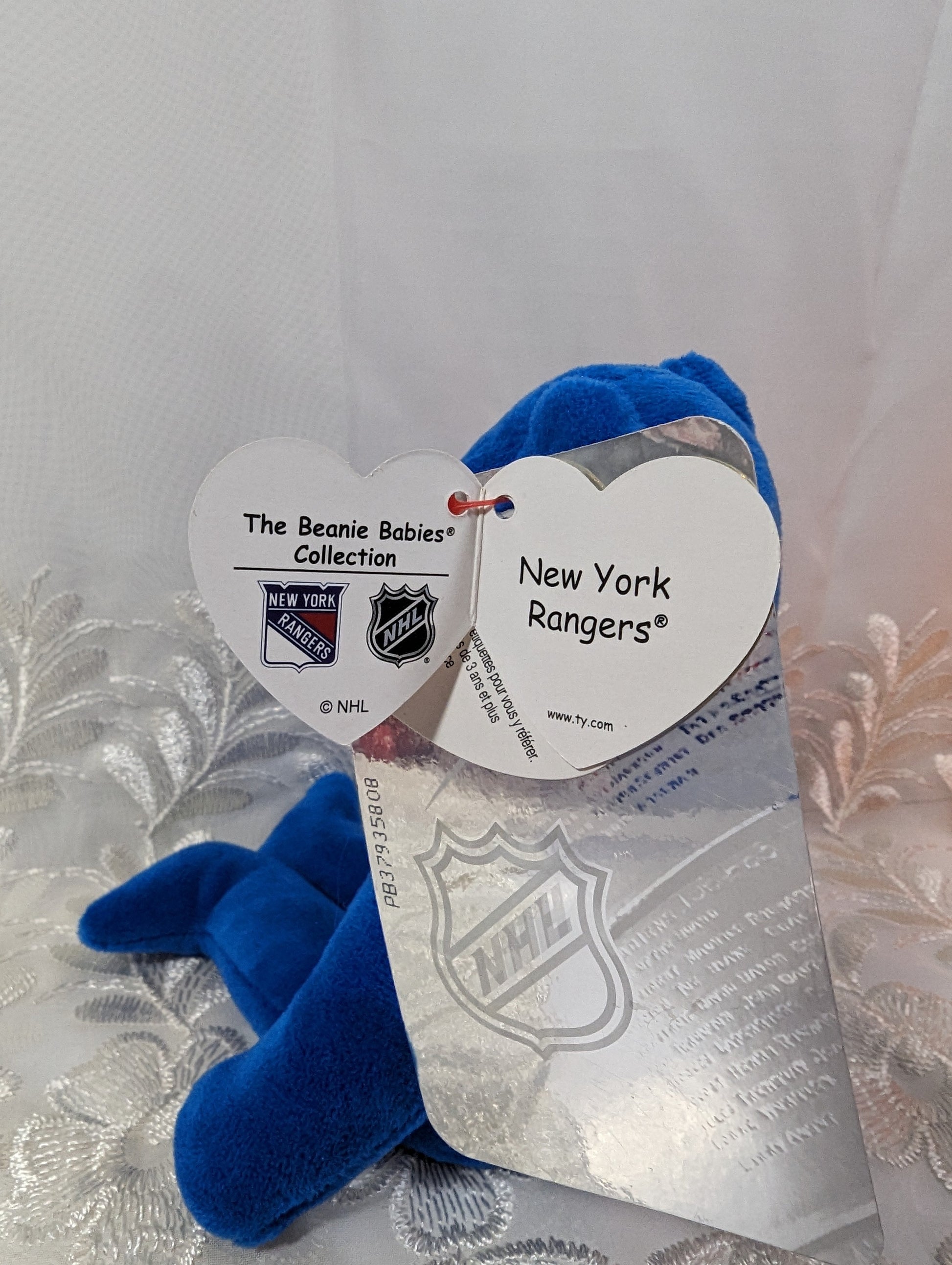 Ty Beanie Baby - New York Rangers The NHL Bear (8.5 In) - Vintage Beanies Canada